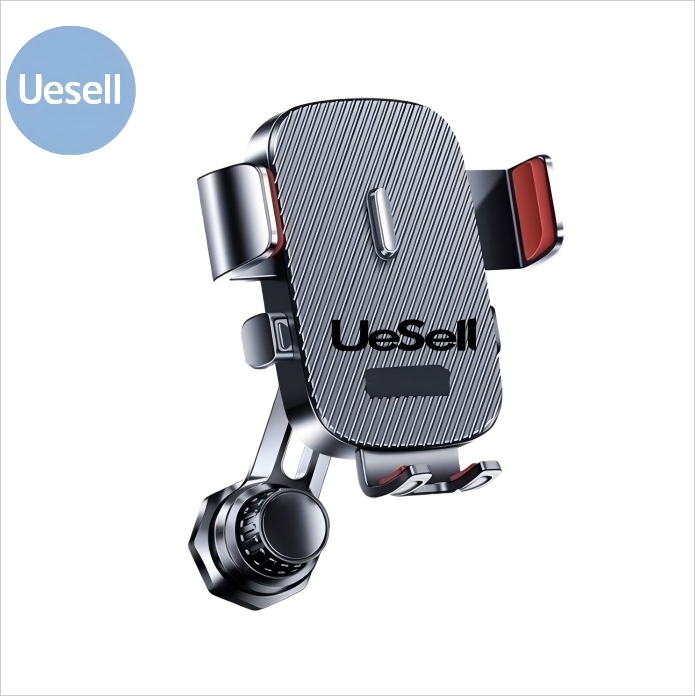 Car Mount Phone Holder - Gravity Inverted Secure Locking Spiral Air Vent Cellphone GPS Bracket 02